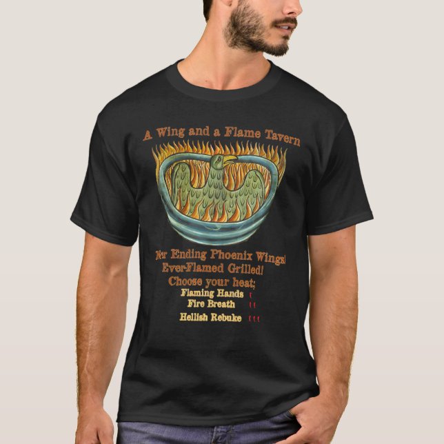 Baldur är A Vinge och en bön Taverns ändlösa foto T Shirt (Framsida)