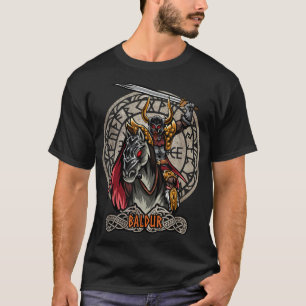 Baldur Nordisk mytologi Valhall Viking Nordisk Gud T Shirt