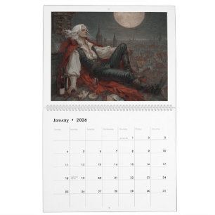 Baldur's Gate Fanart-Kompisar 2026 Kalender