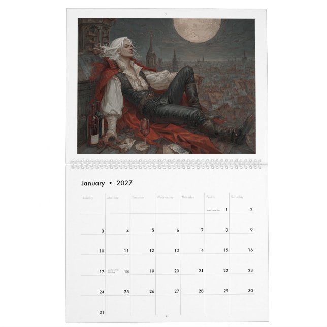 Baldur's Gate Fanart-Kompisar 2026 Kalender (Jan 2027)