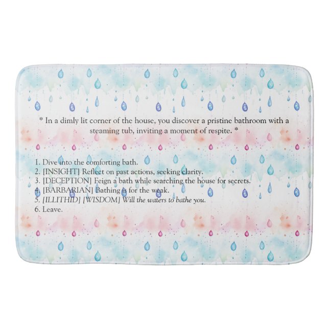 Baldur's Grind 3 Inspired Badrumsmatta (Framsidan)