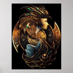 Baldurs Grind Throne Bhaal Mythology Poster