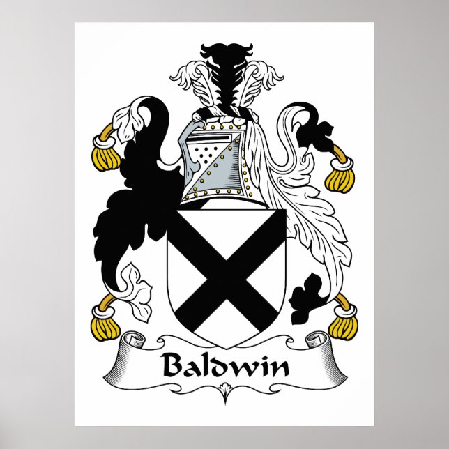 Baldwin Family Crest Poster (Framsidan)