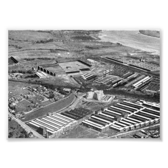 Baldwin Locomotive Works, Eddystone Pennsylvania Fototryck (Framsidan)