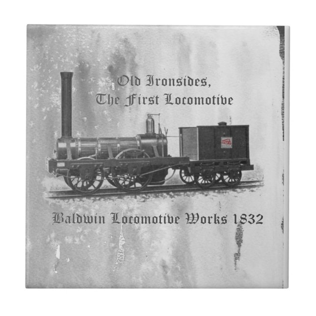 Baldwin Locomotive Works ,Old Ironside 1832       Kakelplatta (Framsidan)