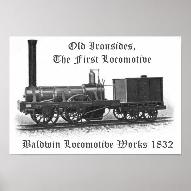 Baldwin Locomotive Works, Old Ironside 1832 Poster (Framsidan)