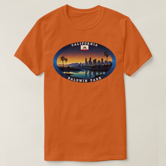Baldwin Park California Travel TShirt T Shirt (Design framsida)