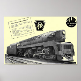 Baldwin-Pennsylvania Railroad T-1-ånglokomotiv Poster