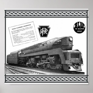 Baldwin-Pennsylvania Railroad T-1-ånglokomotiv Poster