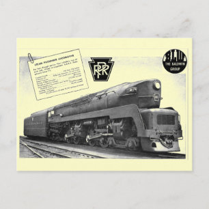 Baldwin-Pennsylvania Railroad T-1-ånglokomotiv Vykort