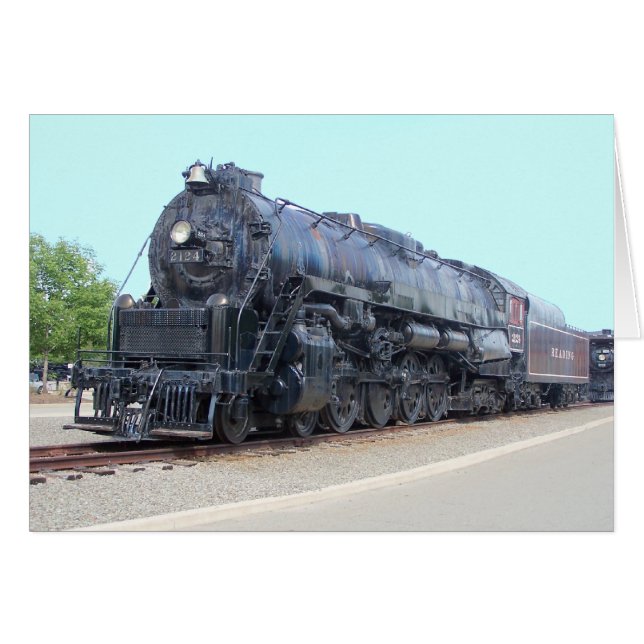 Baldwin- Reading Railroad Locomotive 2124 OBS Kort (Framsidan Horizontal)
