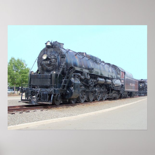 Baldwin- Reading Railroad Locomotive 2124 Poster (Framsidan)