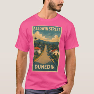 Baldwin Street Dunedin New Zealand Worlds Steepes T Shirt