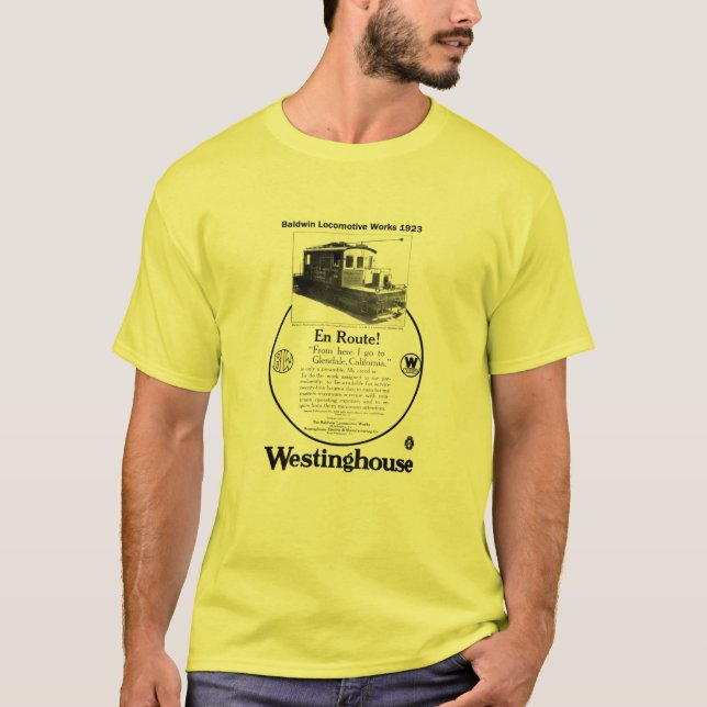 Baldwin-Westinghouse lokomotivT-tröja 1923 T-shirt (Framsida)