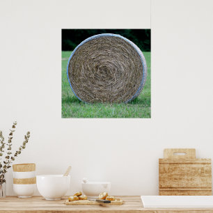 Bale of hay poster