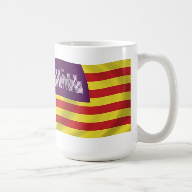 Balearerna Flagga Mugg (Höger)