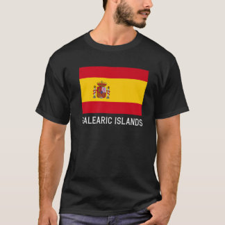 Balearerna Spanien Flagga Emblem Escudo Bandera T Shirt