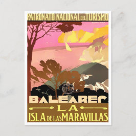 Balearerna vintage resor vykort