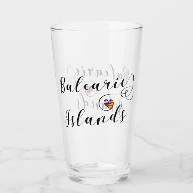 Balearernas Flagga Heart, Balearerna Glaskopp (Baksida)