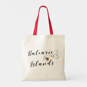 Balearernas Flagga Heart, Balearernas Tote Ba Tygkasse