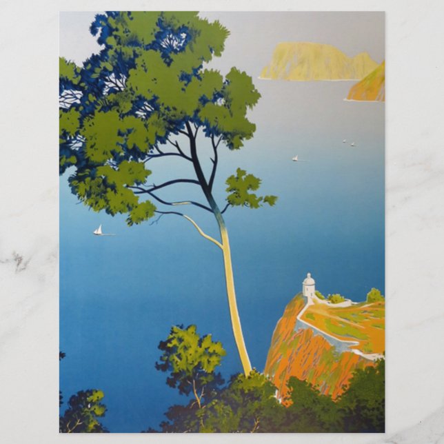 Balearernas Vintage Fransk Travel (Framsida)