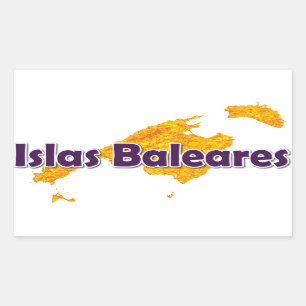Balearic Island Rektangulärt Klistermärke