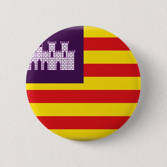 Balearic Island (Spanien) flagga Knapp (Framsida)