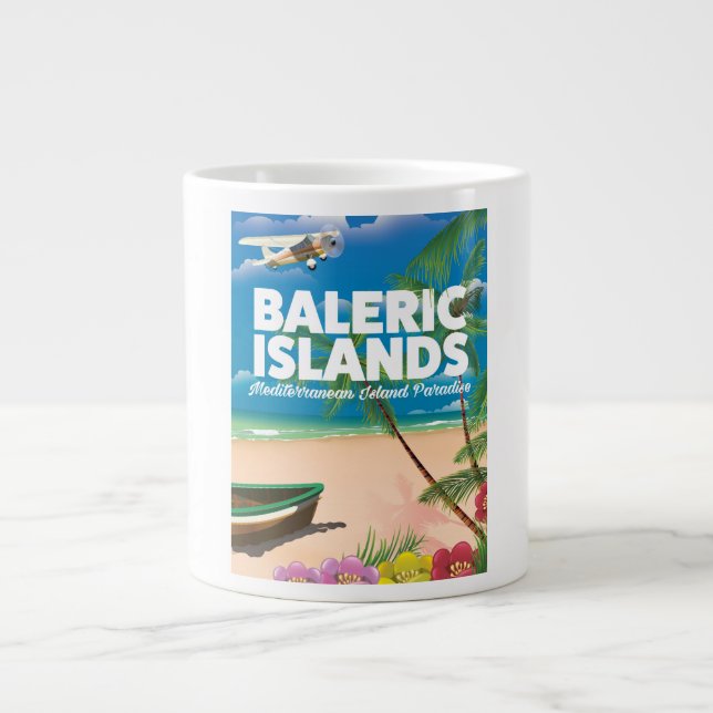 Baleariska öar Medelhavets paradis Jumbo Mugg (Framsidan)