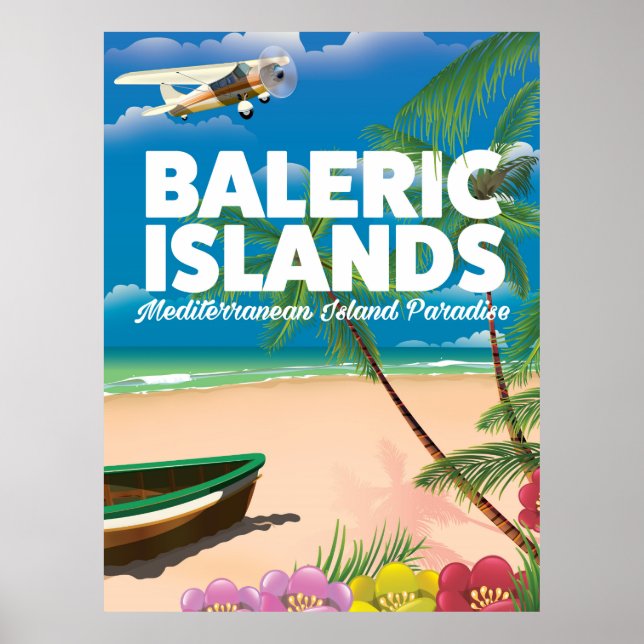 Baleariska öar Medelhavets paradis Poster (Framsidan)