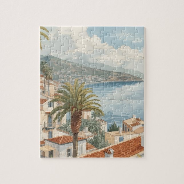 Baleariska öar Vintage fransk resa Pussel (Vertikal)