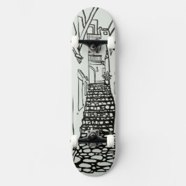 Baleariska öarna Line Art Skate Deck