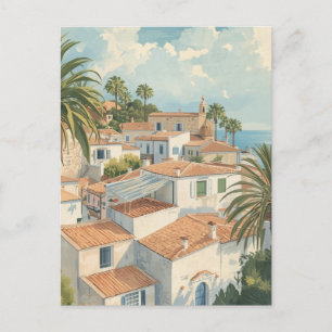 Baleariska öarna Vintage fransk resa Helg Vykort