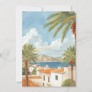 Baleariska öarna Vintage fransk resa Julkort