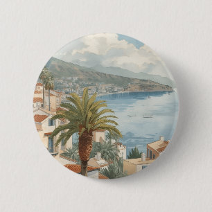 Baleariska öarna Vintage fransk resa Knapp