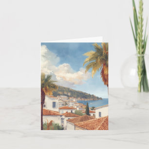 Baleariska öarna Vintage fransk resa Kort