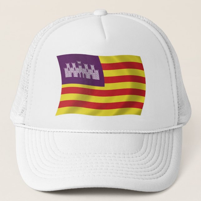 Baleariska Öarnas Flagg Hatt Keps (Framsida)