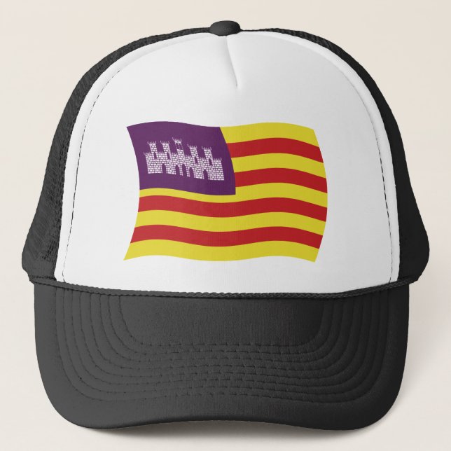 Baleariska Öarnas Flagg Hatt Keps (Framsida)