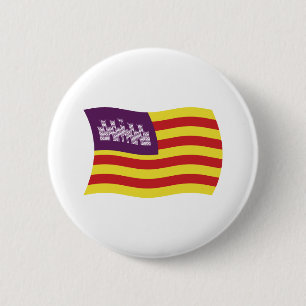 Baleariska öarnas flagg knapp