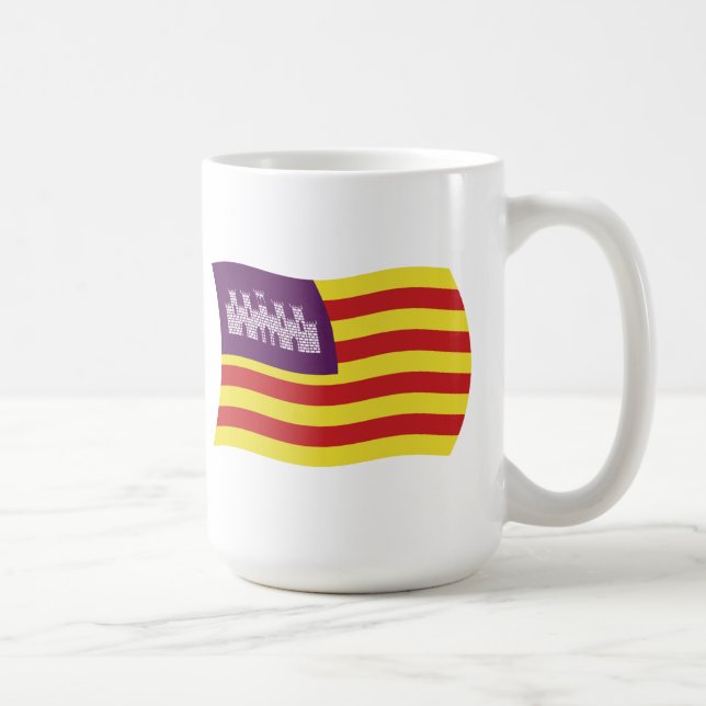Baleariska Öarnas Flagg Mugg (Höger)