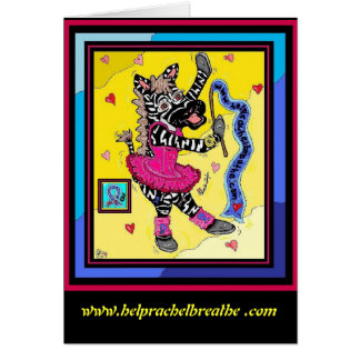 Baleeria sebrakort hälsningskort