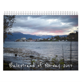 Balestrand av norgekalendern 2017 kalender