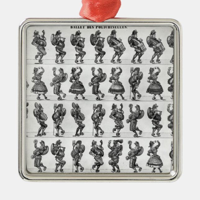 Balett av Polichinellesen Julgransprydnad Metall (Framsidan)