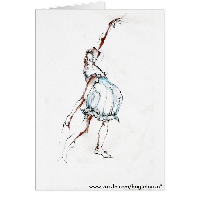 balett eller inte balett hälsningskort (Framsidan)
