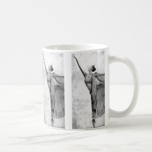 Balett för grafitBallerinadansare Kaffemugg