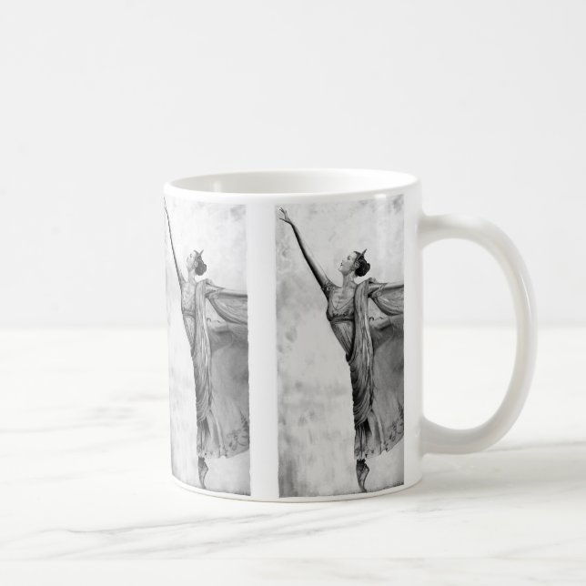 Balett för grafitBallerinadansare Kaffemugg (Höger)