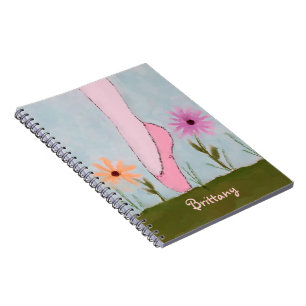 Balett i blommaanpassadeanteckningsbok anteckningsbok med spiral