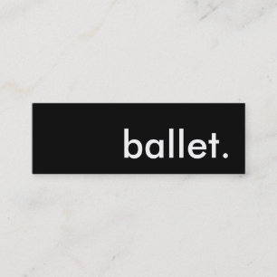 balett. mini visitkort