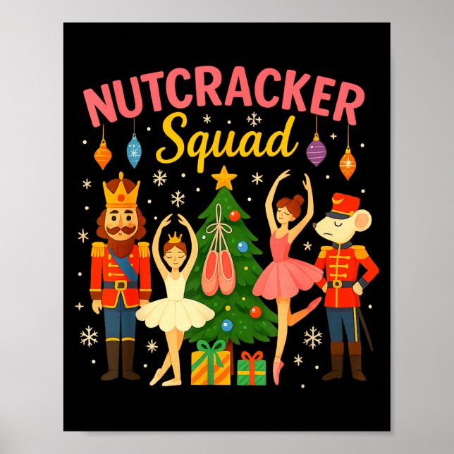 Balett Nutcracker Squad jul kostym för barn Poster (Framsidan)