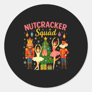 Balett Nutcracker Squad jul kostym för barn Runt Klistermärke