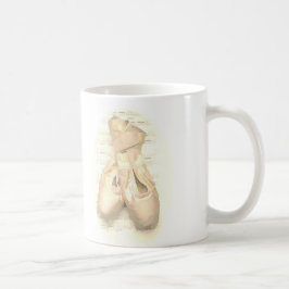 Balett Pointe skor målat Kaffemugg